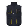 VL NERGAL. Padded vest, two-tone, multi-pocket (120g/m²), in polyester (100%)