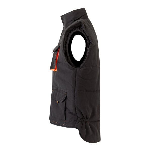 VL NERGAL. Padded vest, two-tone, multi-pocket (120g/m²), in polyester (100%)