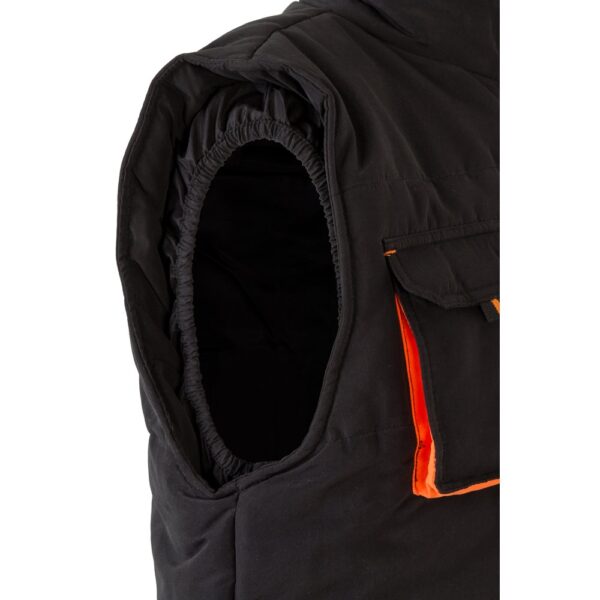 VL NERGAL. Padded vest, two-tone, multi-pocket (120g/m²), in polyester (100%)