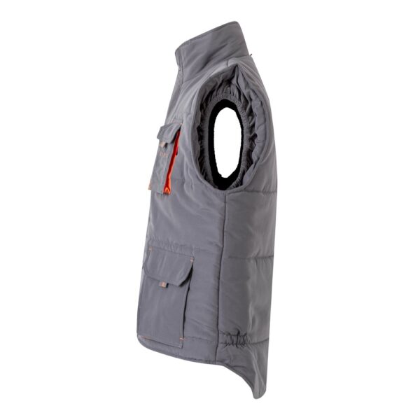 VL NERGAL. Padded vest, two-tone, multi-pocket (120g/m²), in polyester (100%)