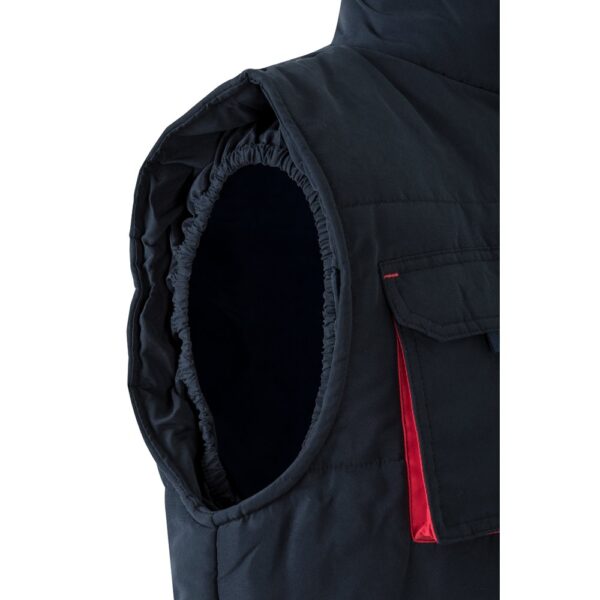 VL NERGAL. Padded vest, two-tone, multi-pocket (120g/m²), in polyester (100%)