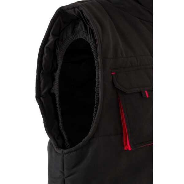VL NERGAL. Padded vest, two-tone, multi-pocket (120g/m²), in polyester (100%)