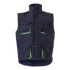VL NERGAL. Padded vest, two-tone, multi-pocket (120g/m²), in polyester (100%)