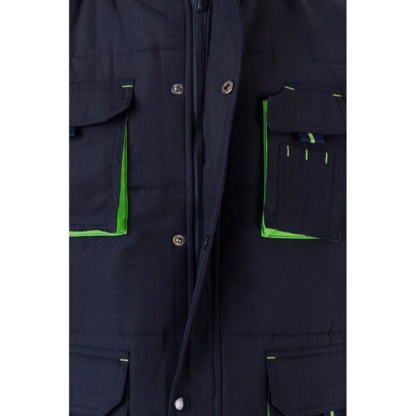 VL NERGAL. Padded vest, two-tone, multi-pocket (120g/m²), in polyester (100%)
