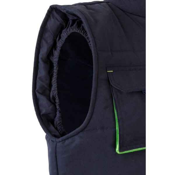VL NERGAL. Padded vest, two-tone, multi-pocket (120g/m²), in polyester (100%)