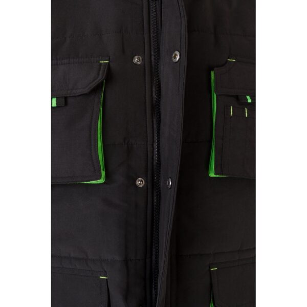VL NERGAL. Padded vest, two-tone, multi-pocket (120g/m²), in polyester (100%)
