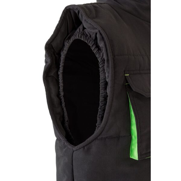 VL NERGAL. Padded vest, two-tone, multi-pocket (120g/m²), in polyester (100%)