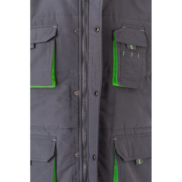 VL NERGAL. Padded vest, two-tone, multi-pocket (120g/m²), in polyester (100%)