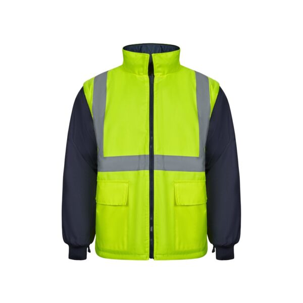 VL JUNO LARGE. Two-tone 4-in-1 parka (180g/m²), in polyester (100%) with PU coating