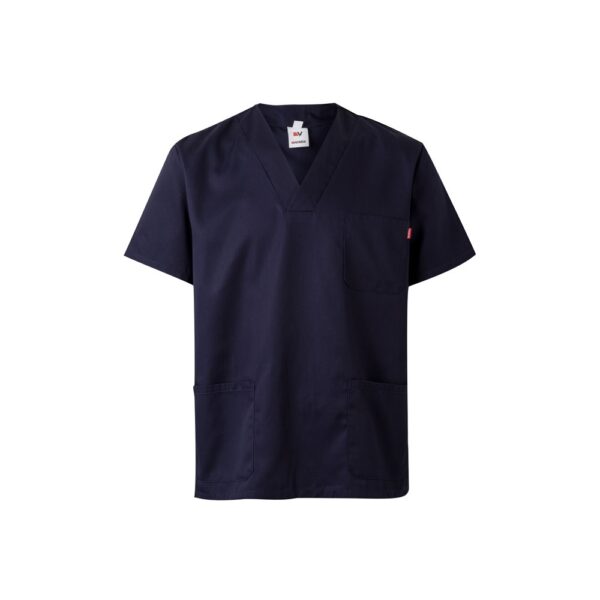 VL ILLAPA. Twill tunic (190g/m²) with short sleeves, in polyester (65%) and cotton (35%)