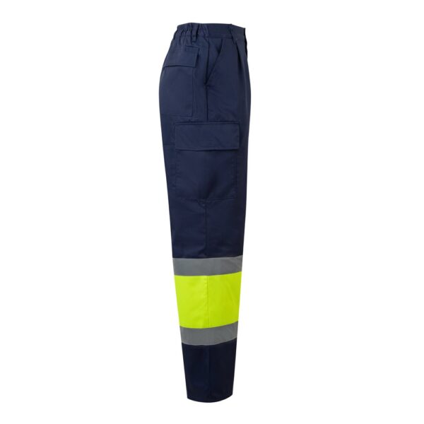 VL ARTEMIS. Two-tone trousers, in twill (190g/m²), cotton (20%) and polyester (80%)