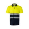 VL FORTUNA. Bird-eye polo shirt (140g/m²) with short sleeves, in polyester (100%)