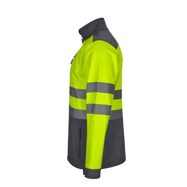 VL HESTIA. Two-tone soft shell jacket (280g/m²), in polyester (96%) and elastane (4%)