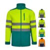 VL HESTIA. Two-tone soft shell jacket (280g/m²), in polyester (96%) and elastane (4%)