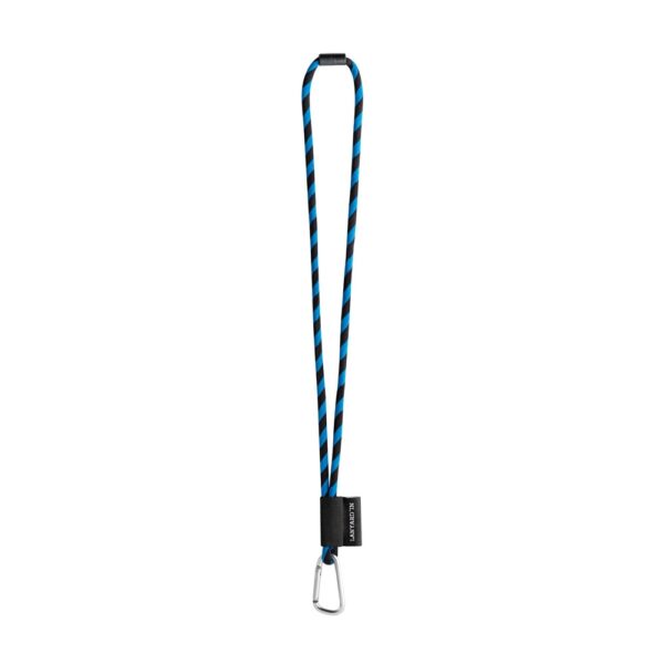 75089. SET Lanyard TUBE Long (Ø 7 mm) with D-shape carabiner 55 mm and safety lock Ø 7 mm