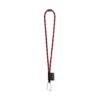 75089. SET Lanyard TUBE Long (Ø 7 mm) with D-shape carabiner 55 mm and safety lock Ø 7 mm