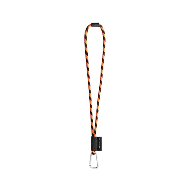 75089. SET Lanyard TUBE Long (Ø 7 mm) with D-shape carabiner 55 mm and safety lock Ø 7 mm