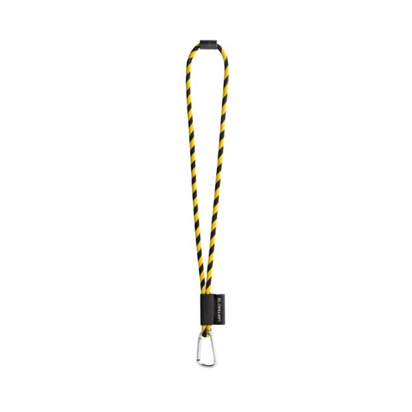 75089. SET Lanyard TUBE Long (Ø 7 mm) with D-shape carabiner 55 mm and safety lock Ø 7 mm