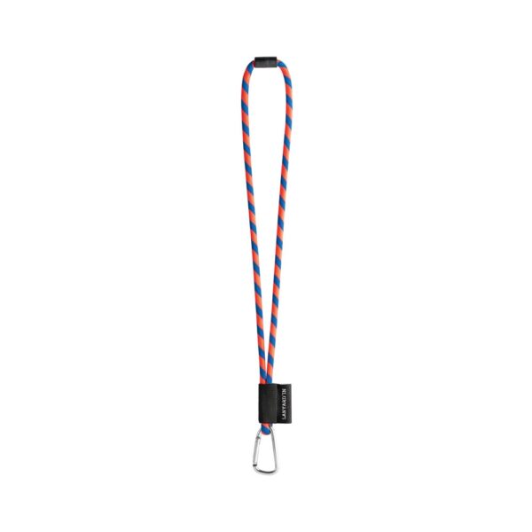 75089. SET Lanyard TUBE Long (Ø 7 mm) with D-shape carabiner 55 mm and safety lock Ø 7 mm