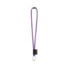 75089. SET Lanyard TUBE Long (Ø 7 mm) with D-shape carabiner 55 mm and safety lock Ø 7 mm