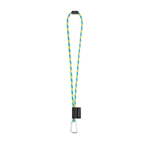 75089. SET Lanyard TUBE Long (Ø 7 mm) with D-shape carabiner 55 mm and safety lock Ø 7 mm
