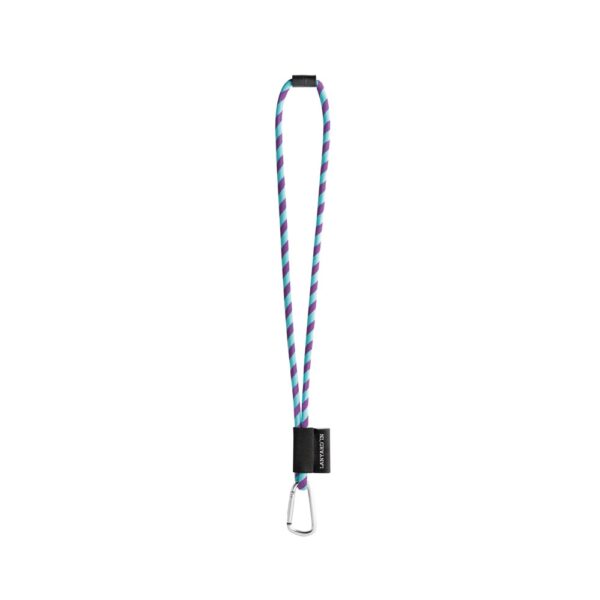 75089. SET Lanyard TUBE Long (Ø 7 mm) with D-shape carabiner 55 mm and safety lock Ø 7 mm