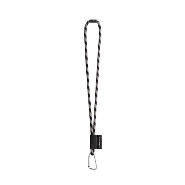 75124_set SET Lanyard TUBE Long (Ø 7 mm) with D-shape carabiner 55 mm and safety lock Ø 7 mm