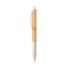 81013_150 KUMA. Bamboo ball pen with non-slip clip