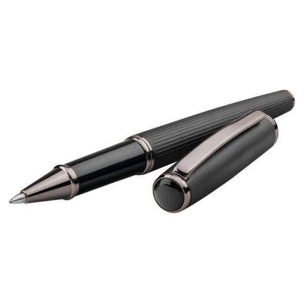 IMPERIO. Metal rollerball and ballpoint set with twist mechanism