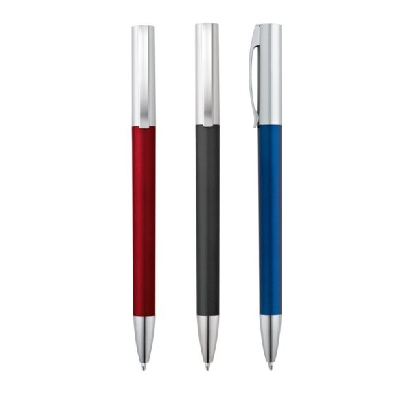 91671_set ELBE. Twist action ball pen with metal clip