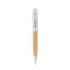 FUJI. Bamboo and metal ball pen with case