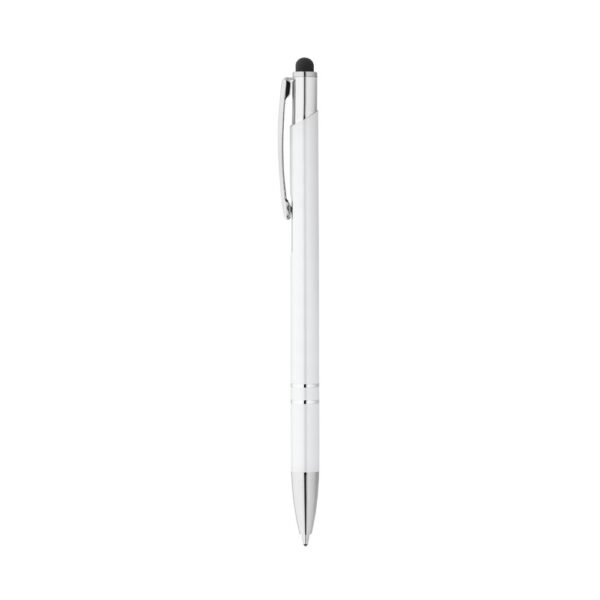 GALBA. Aluminium ball pen with touch tip and clip