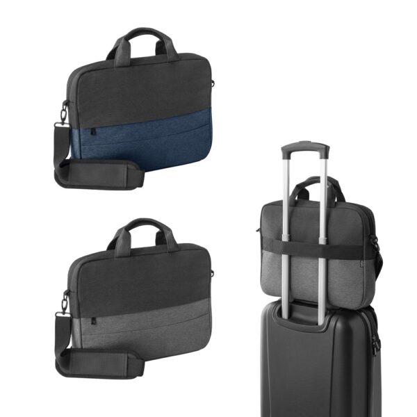 GENOA. Padded laptop bag in 600D high-density recycled polyester 15"