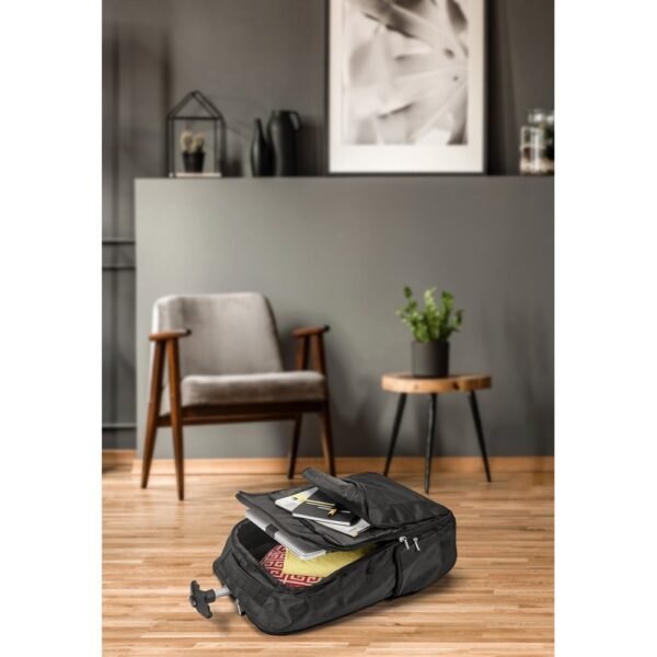 AVENIR. 17" Laptop trolley backpack in 1680D and 300D polyester