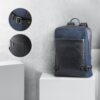 92189_set DIVERGENT BACKPACK I. 15'6" Laptop backpack in denim and PU