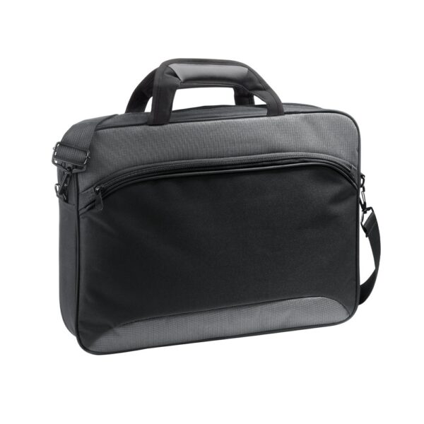 92266_set SANTANA. 15'6" Laptop briefcase in 2 Tone 600D and 300D polyester