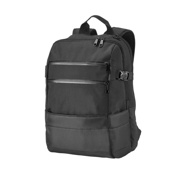 92280_103 ZIPPERS BPACK. 15'6" Laptop backpack in 300D polyester and 840D jacquard
