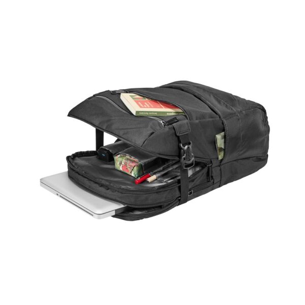 92280_103-d ZIPPERS BPACK. 15'6" Laptop backpack in 300D polyester and 840D jacquard