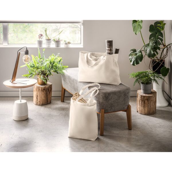 92330_amb PARMA. Cotton (50%), recycled cotton (30%) and polyester (20% rPET) bag (280 g/ m²)