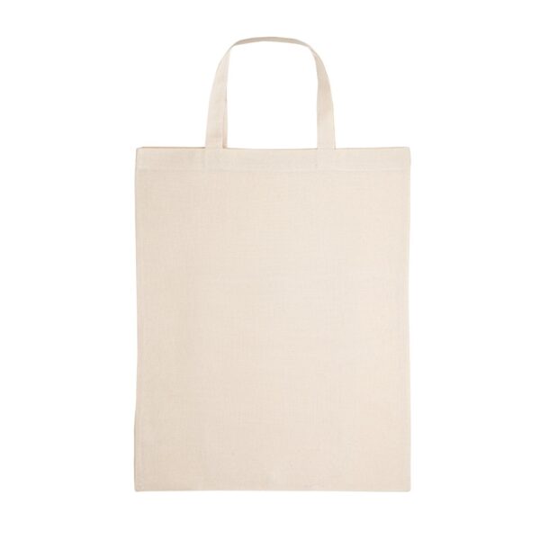 BEIRUT. Foldable bag in cotton (50%), recycled cotton (30%) and polyester (20% rPET) (140 g/m²)