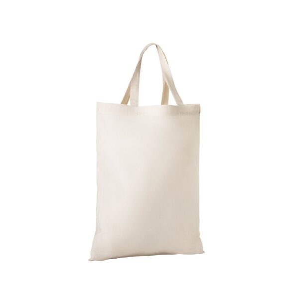 BEIRUT. Foldable bag in cotton (50%), recycled cotton (30%) and polyester (20% rPET) (140 g/m²)