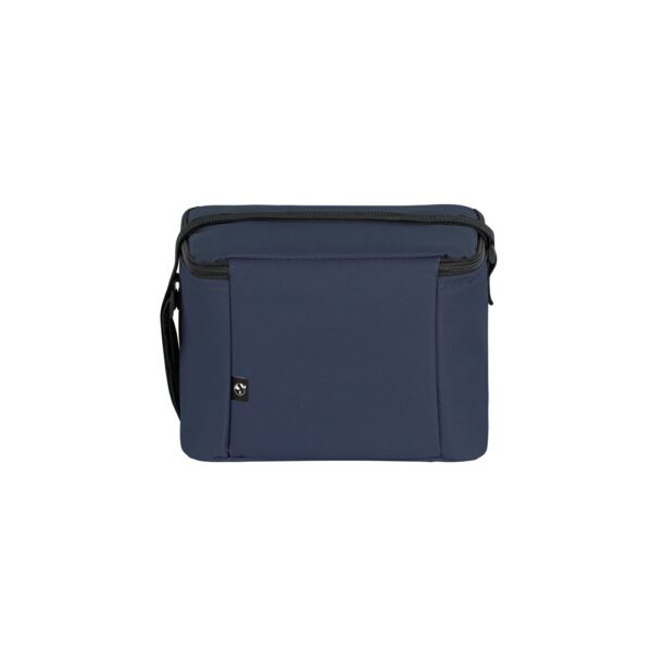 92380_104-b CANCUN. Thermal bag in 600D recycled polyester with adjustable webbing strap 7 L