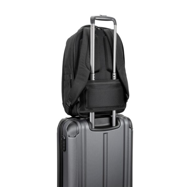 92393_103-e YANGON BPACK. Anti-theft backpack, in twill with water-repellent coating and high-density 600D recycled polyester, for 17'3" laptop