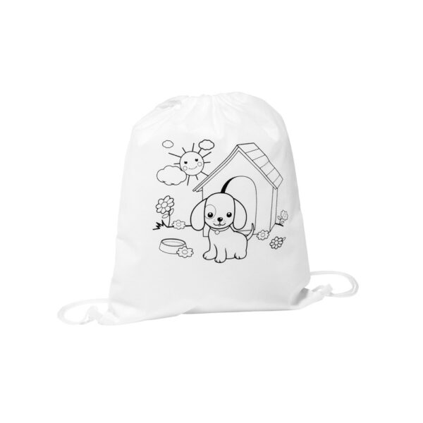 92619_106 DRAWS. Children's drawstring bag for colouring (80 g/m²)
