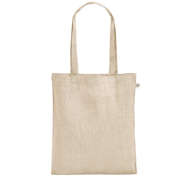 RYNEK. Recycled cotton bag (70%) and polyester (30% rPET) (140 g/m²)