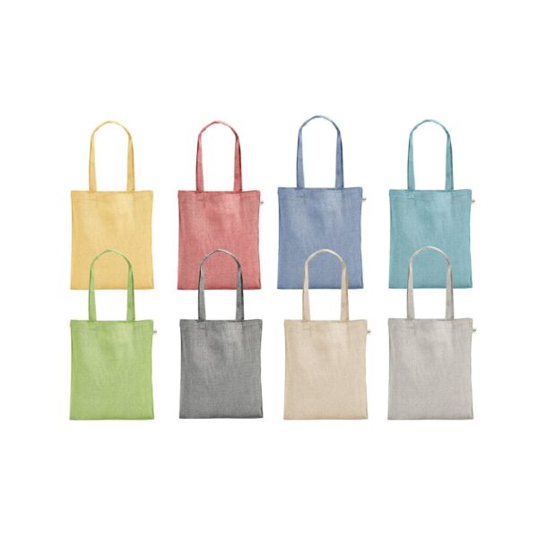 RYNEK. Recycled cotton bag (70%) and polyester (30% rPET) (140 g/m²)