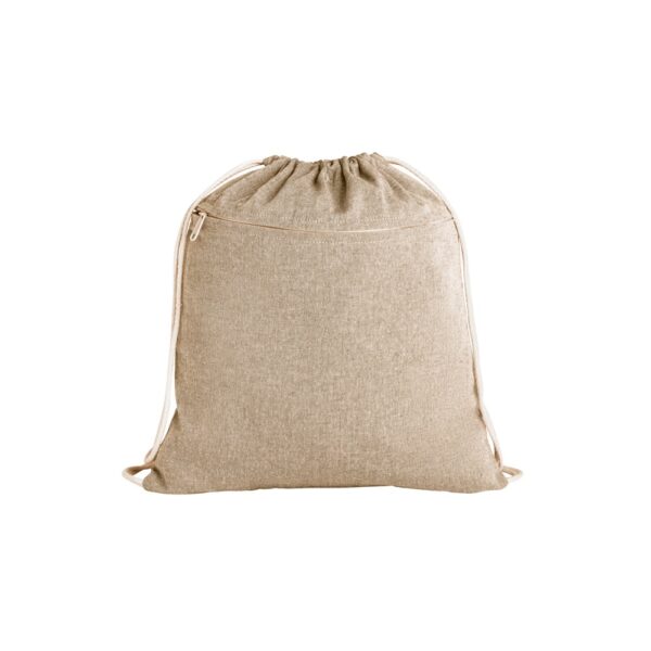 92928_160 CHANCERY. Drawstring bag in recycled cotton (70%), polyester (30% rPET) (140 g/m²)