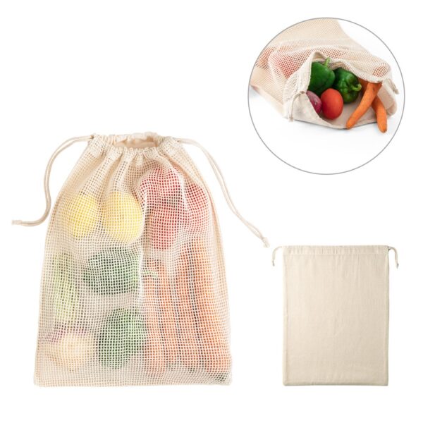 NAPOLI. 100% cotton bag (120 g/m²) with 100% cotton mesh on the front (100 g/m²)