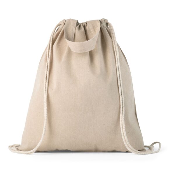 92936_160 RISSANI. Drawstring bag with recycled cotton (70%) and polyester (30% rPET) (140 g/m²)