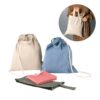92936_set RISSANI. Drawstring bag with recycled cotton (70%) and polyester (30% rPET) (140 g/m²)